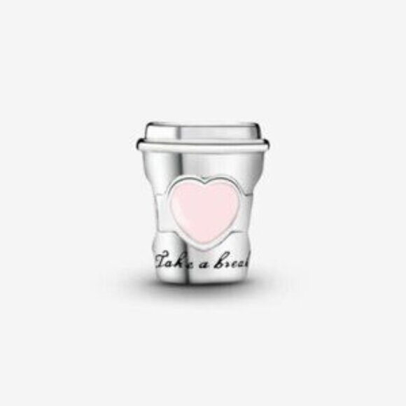 Pandora Take a Break Coffee Cup Charm - Picture 2 of 3